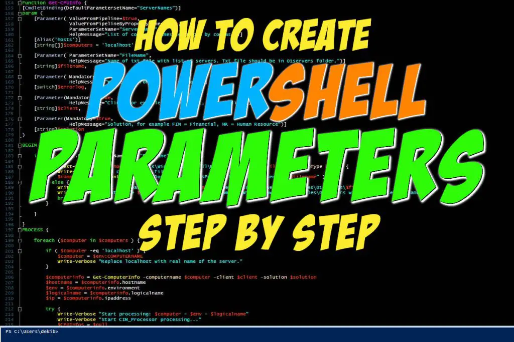 How To Create Parameters In PowerShell Step By Step