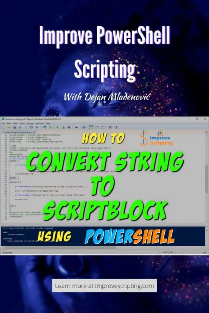 How To Convert String To Script Block Using PowerShell Pinterest