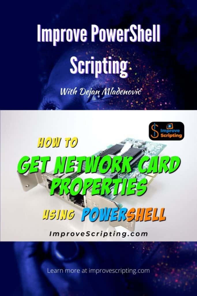 How To Get Network Card Properties Using PowerShell